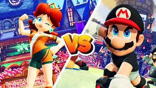 Mario Strikers Battle League - Daisy Vs Mario Gameplay (Hard CPU)
