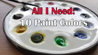 10 Watercolor Paints I Can't Live Without + Color Mixing Demos!