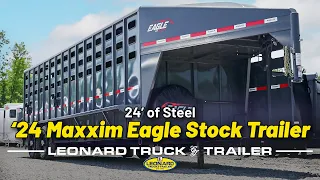 24 FEET OF STEEL - Maxxim's Eagle Punchside Stock Trailer