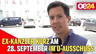 Ex-Kanzler Kurz am 28. September im U-Ausschuss