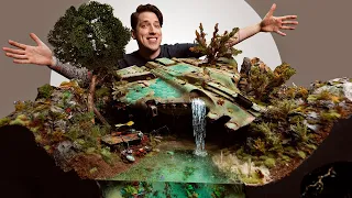 I finished a diorama with the worlds biggest Warhammer miniature