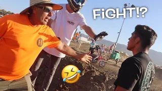 FIGHT BREAKS OUT AT PIT BIKE RACE!