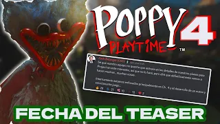 FECHA del Teaser Trailer 1 CONFIRMADA! Noticias de Poppy Playtime Chapter 4