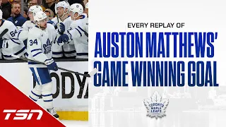 EVERY LOOK OF AUSTON MATTHEWS' GAME WINNING GOAL