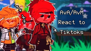 AvA/AvM React To Tiktoks ,, [Credits in Desc]