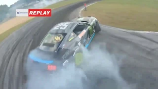 Vaughn Gittin Jr / Fail Wheel ripped off on Qualification Formula DRIFT | Ford Mustang GT