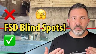 Tesla FSD cameras have MAJOR blind spots!