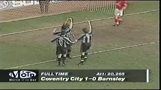 Coventry City 1-0 Barnsley - 21 February 1998 (MOTD Highlights)