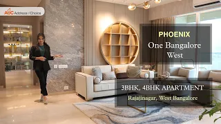 ₹ 3 Cr 😱 3 & 4 BHK 💥 Top Ultra Luxury Home, Rajaji Nagar, Bangalore🚀 Phoenix One Bangalore West