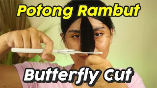 Tutorial Potong Rambut Sendiri  | Butterfly Cut  | Risa Florendo