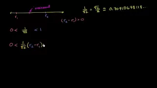 Proof that there is an irrational number between any two rational numbers