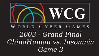 Wc3 WCG 2003 - Grand Final - ChinaHuman vs. Insomnia - Game 3 (2000 sub special)