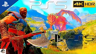 (PS5) God of War DRAGON Gameplay | Ultra High Realistic Graphics [ 4K HDR 60fps ]