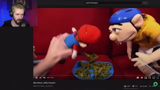 Jacksepticeye's hilarious reaction to SuperMarioLogan