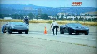 BATTLE OF THE SUPERCARS: Ford GT vs Lamborghini Gallardo (ROUND 1.1 OF 3 REDO) 0-100-0mph challenge