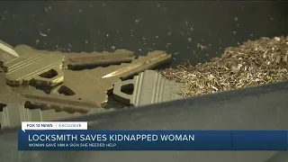 Locksmith helps woman who wrote '911' on hand escape kidnapping