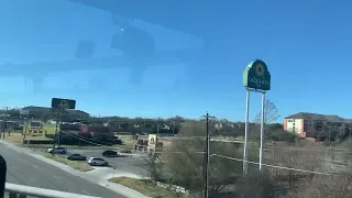 Merging onto I-35 from 183 in Austin, Texas