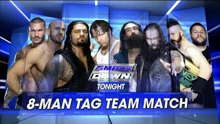 Reigns, Ambrose, Orton, Cesaro Vs Sheamus, Owens, Wyatt & Harper - WWE Smackdown 20/08/2015 Español