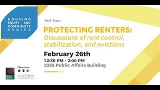 Housing, Equity, & Community Series Part 2: Protecting renters