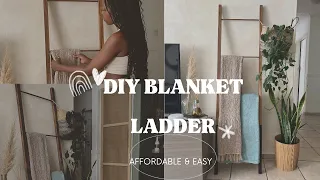 SUPER EASY & AFFORDABLE DIY BLANKET LADDER (R170) | FALL & WINTER DECOR | SOUTH AFRICAN YOUTUBER