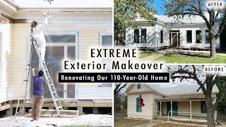 EXTREME Exterior Home Makeover!! (Renovating Our 110-Year-Old Home) | XO, MaCenna