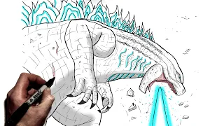 How To Draw Godzilla Hollow Quarry | Step By Step | Monsterverse