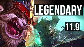 KLED vs MORDEKAISER (TOP) | 2.6M mastery, 8/1/5, 1100+ games, Legendary | BR Master | v11.9