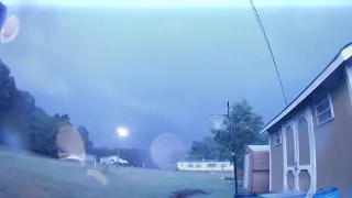 Strong Storm with INTENSE Lightning! - 7-28-2020 (Action Camera)