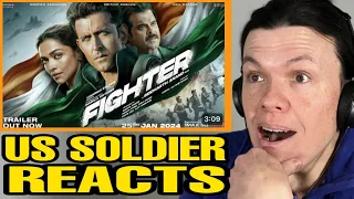 Fighter Official Trailer!! (US Soldier Reacts) | Hrithik Roshan, Deepika Padukone, Siddharth Anand