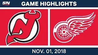 NHL Highlights | Devils vs. Red Wings – Nov. 1, 2018