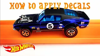 How to place decals on the Hot Wheels RLC Mustang Boss Hoss