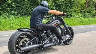 #EXHAUST SOUND OF #HARLEYDAVIDSON BREAKOUT (PART 3) #harley #motorcycle