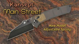 Kansept Main St Bar Lock Folding Knife - New & Improved! Dirk Pinkerton Design!