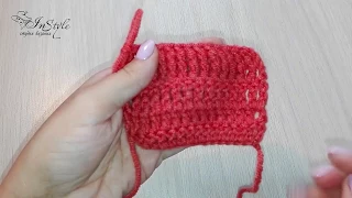 СТОЛБИК С НАКИДОМ (с одним, двумя, тремя). (Double crochet stitch) ► Уроки вязания ► Крючком