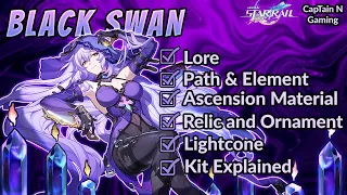 Black Swan Complete Guide! | Black Swan pre-release build best relics & lightcones.