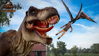 Jurassic World Camp Cretaceous Fan Made Film Part 3 | T Rex Chase | Huzi Films