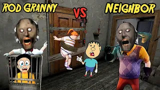 Rod Granny Vs Neighbor Granny !! Granny Horror Game Full gameplay - Desi Hunter Ninja