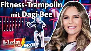 Fitness-Challenge: Schafft Dagi Bee mehr Sprünge auf dem Trampolin als Nele? | Klein gegen Groß