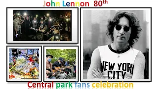 JOHN LENNON 80th Birthday Concert Strawberry Fields Central Park  #BlackRabbit  #lennJohnstond