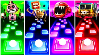Dj Music Man vs Megahorn vs Train Eater vs Bus Eater / Tiles Hop EDM Rush, music Games 2023