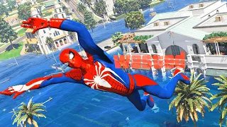 GTA 5 Epic Wasted Spider-Man Jumps/Fails Ep.111 (Spider-Man Fails, Funny Moments)