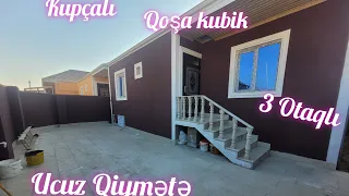 (Satılıb)Ucuz Qiymətə Saray Qəsəbəsində 3 Otaqlı Həyət Evi təcili Satılır.50000 ₼