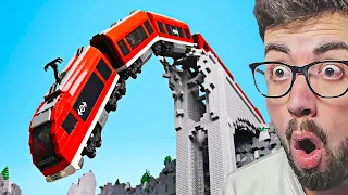 ASI SON LOS ACCIDENTES DE TREN DE LEGO 😱 !!