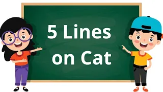 Cat Short 5 Lines in English || 5 Lines Essay on Cat