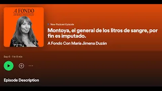 Montoya, el general de los litros de sangre por fin es imputado.