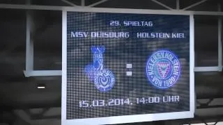 Der 29. Spieltag. Der MSV Duisburg gegen Holstein Kiel