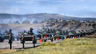 Hundreds of US Army Armored fighting vehicles. NATO in Action on Ukraine's Border