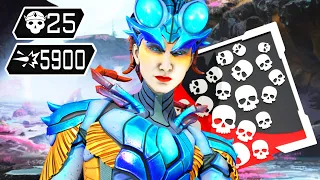 AMAZING 25 KILLS & 5900 DAMAGE WITH HORIZON IN EPIC GAME (Apex Legends Gameplay)