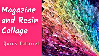 Resin Collage Tutorial - make art at home with me!