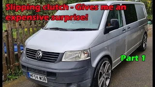 2004 Volkswagen T5 2.5 Gearbox, clutch and DMF removal and replacement Part 1